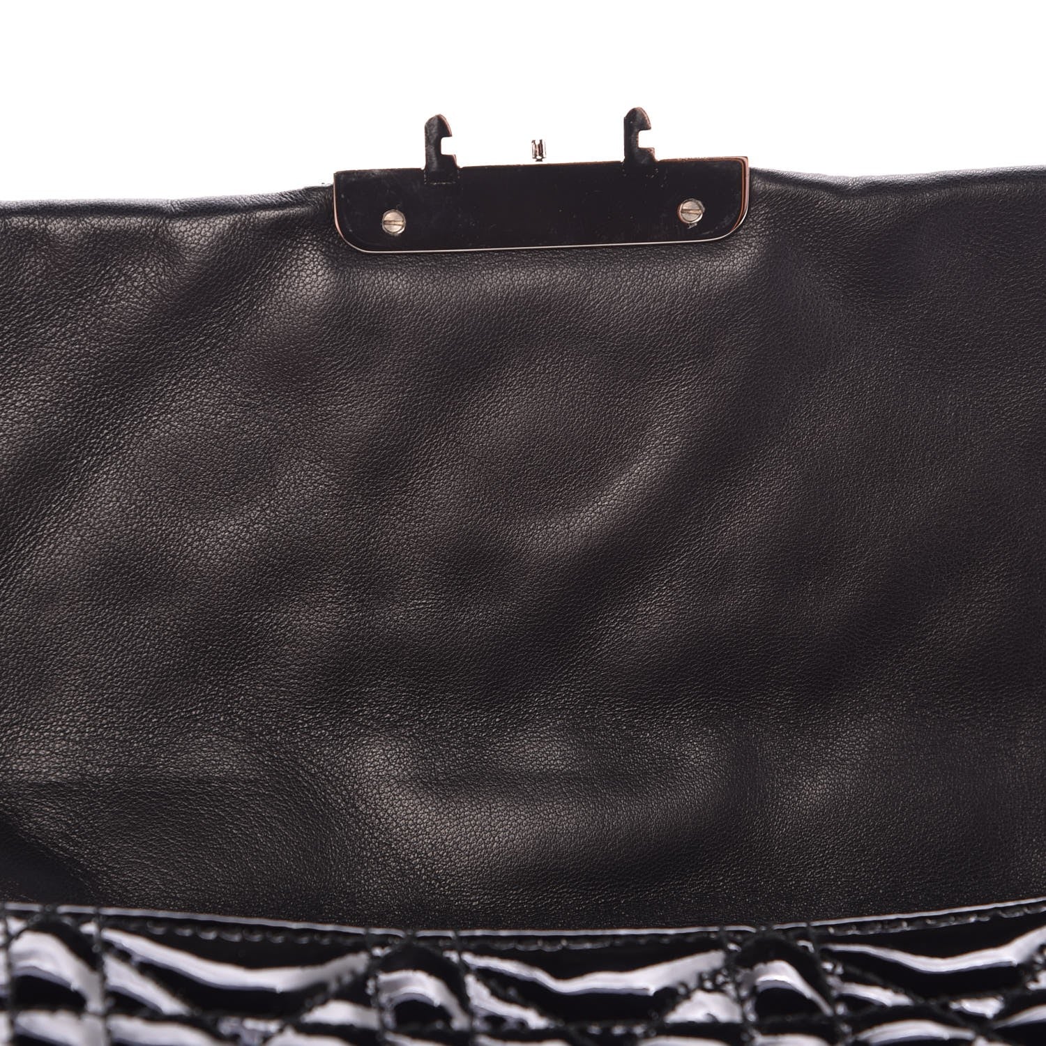 Christian Dior Patent Cannage New Lock Pouch Black 8 of 8
