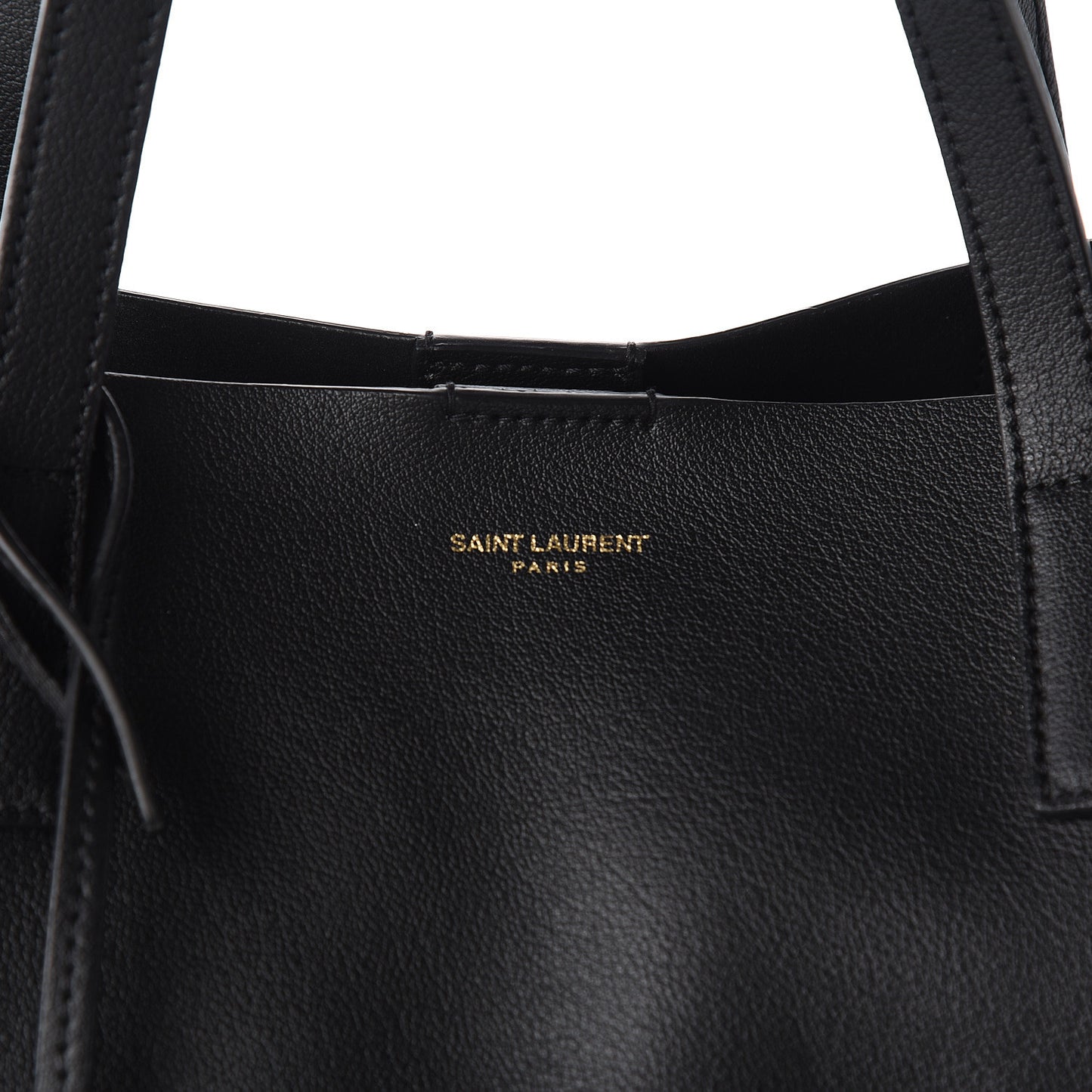 Calfskin Large Shopping Tote Black
