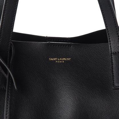 Saint Laurent Calfskin Large Shopping Tote Black 10 of 10