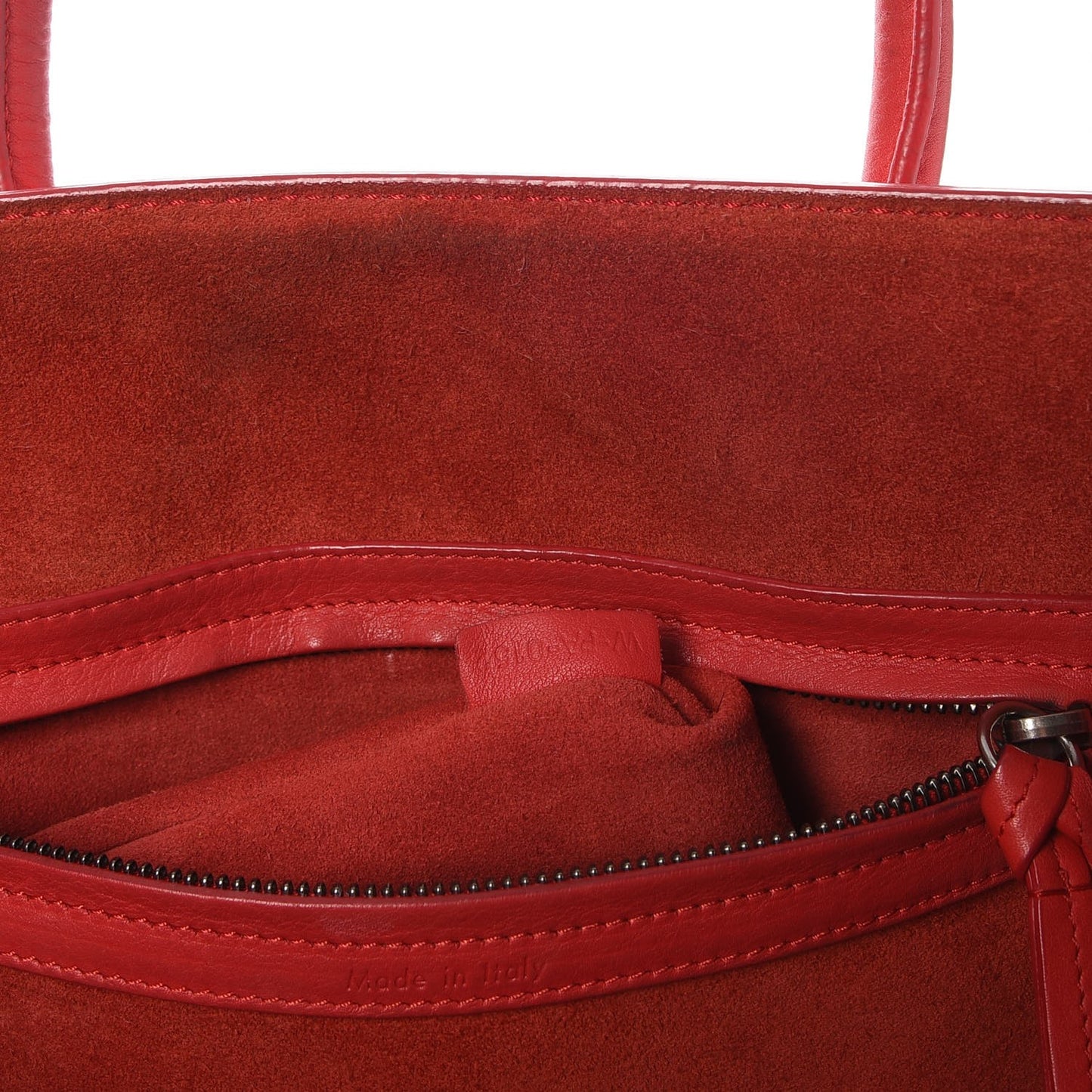 Supple Calfskin Medium Phantom Luggage Vermillion