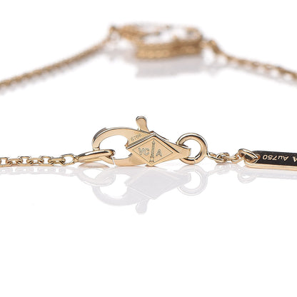 Van Cleef & Arpels 18K Yellow Gold Mother of Pearl Sweet Alhambra Butterfly Bracelet 5 of 8
