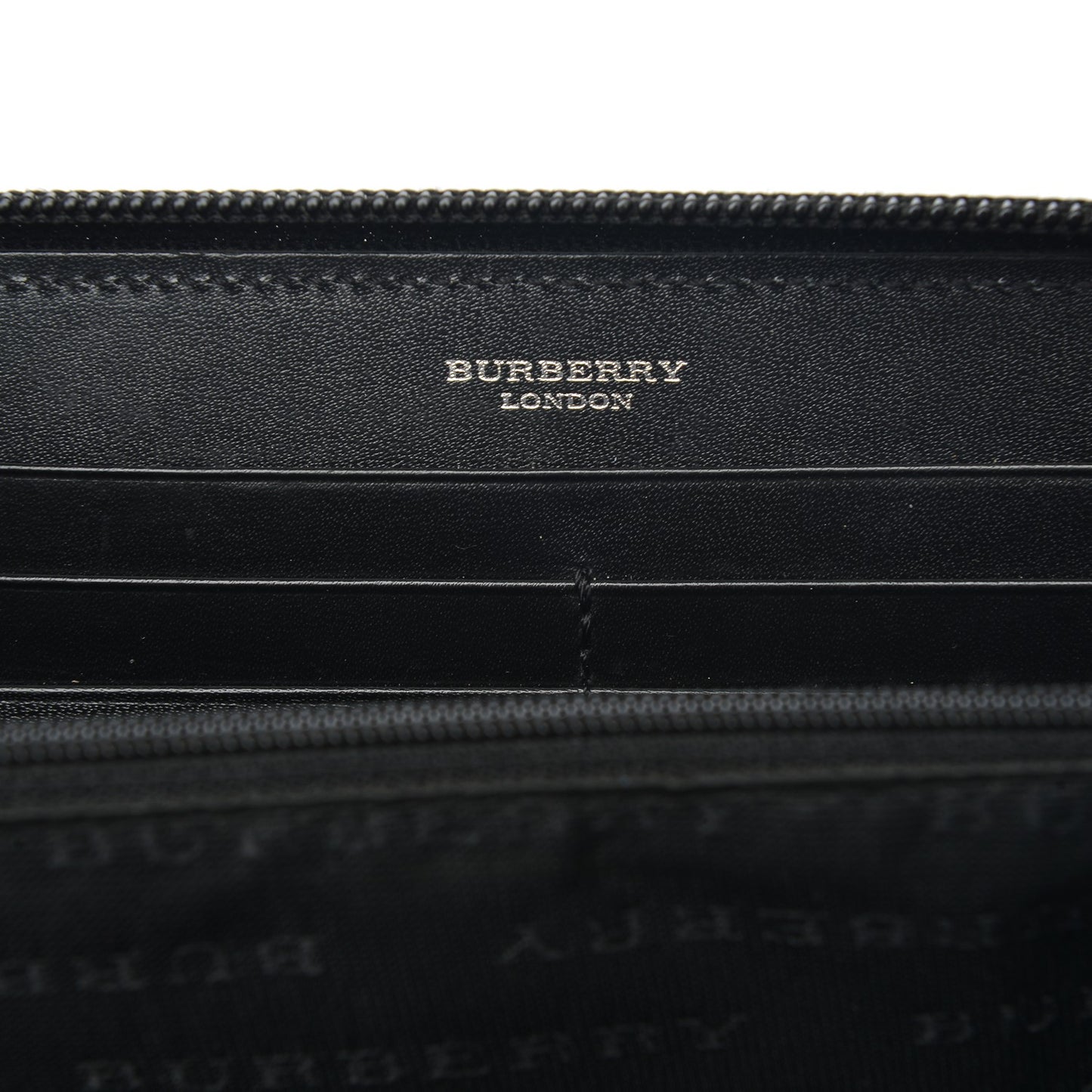 House Check Large Ziggy Zip Around Wallet Black