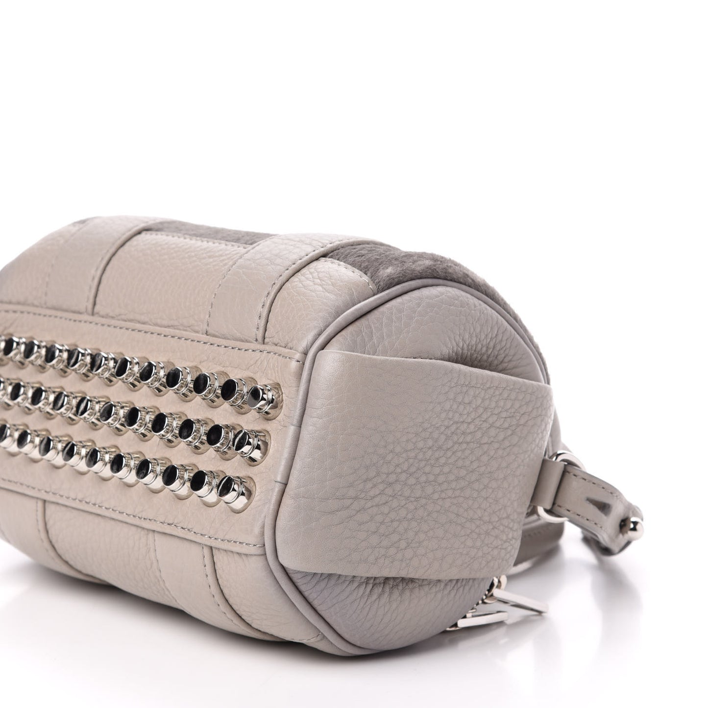 Calf Hair Mini Rockie Pewter Rhodium Hardware