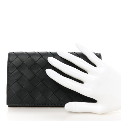 Bottega Veneta Nappa Intrecciato Sunglasses Case Black 2 of 8