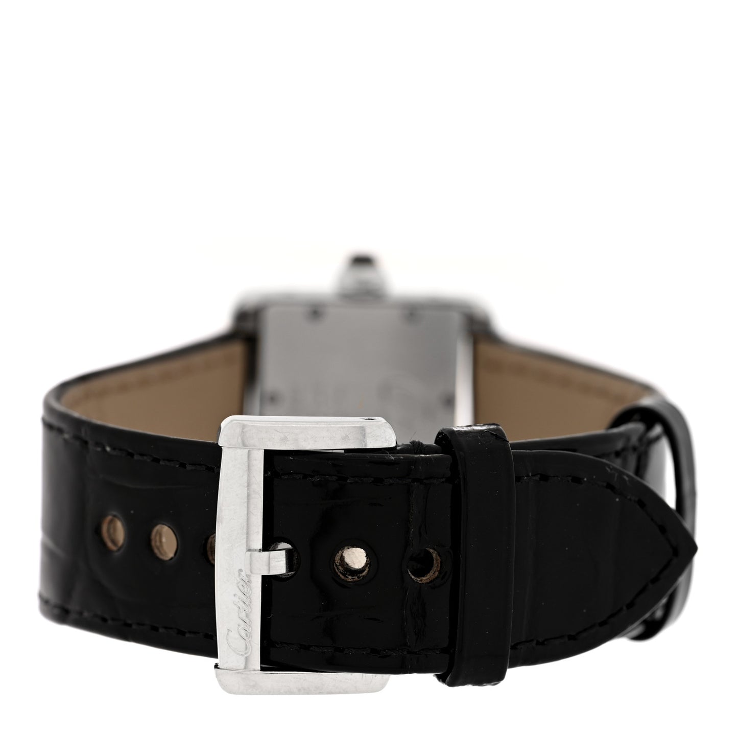 Stainless Steel Alligator 32mm Tank Divan Quartz Watch