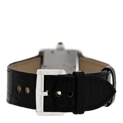 Cartier Stainless Steel Alligator 32mm Tank Divan Quartz Watch 3 of 5