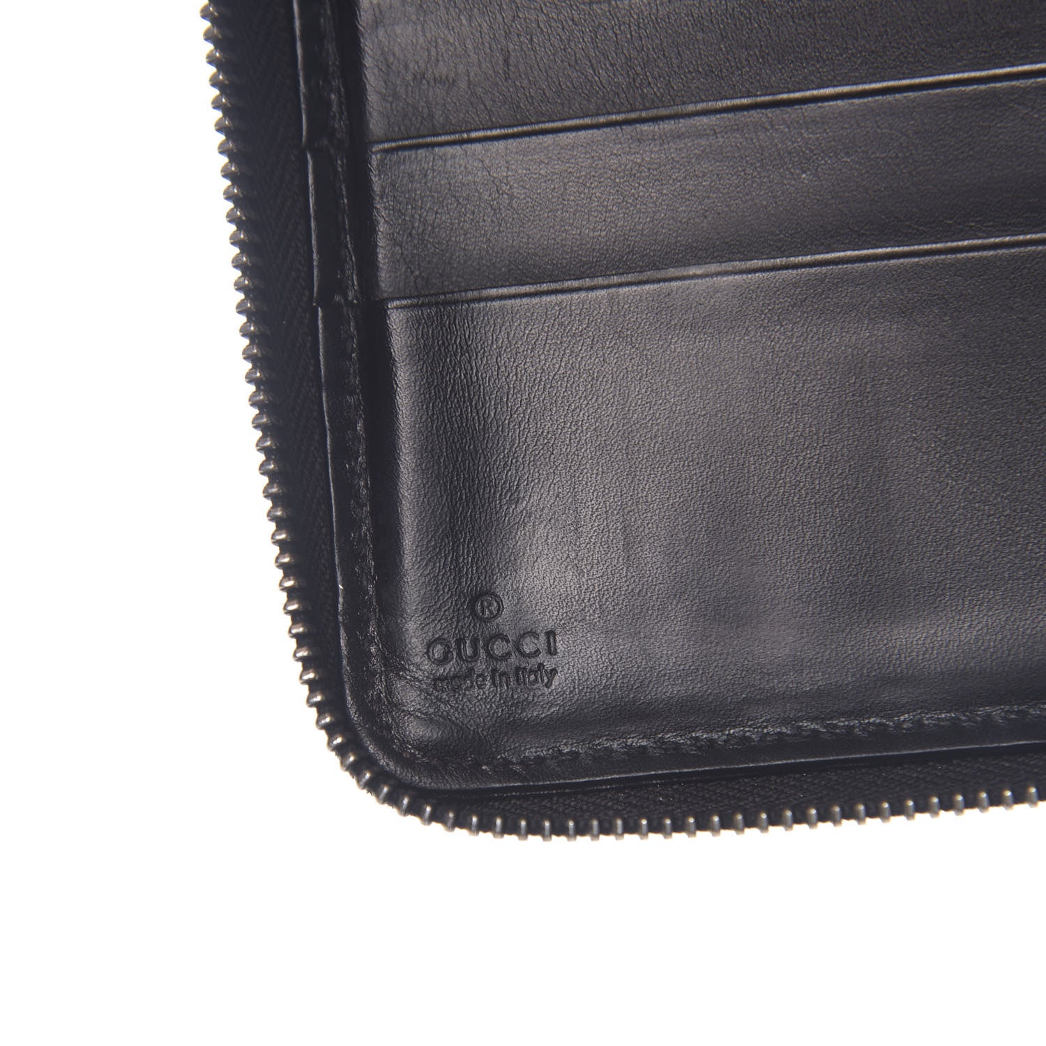 Gucci Microguccissima Zip Around Organizer Wallet Black 6 of 8