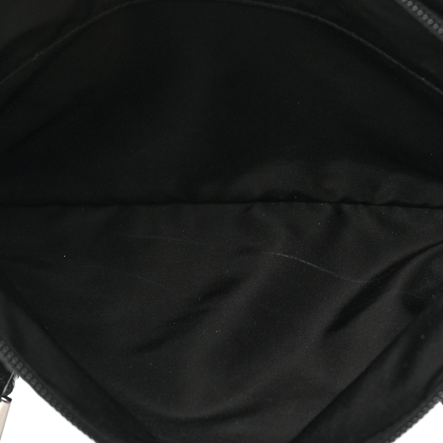 Tessuto Nylon Saffiano Vela Messenger Bag Black