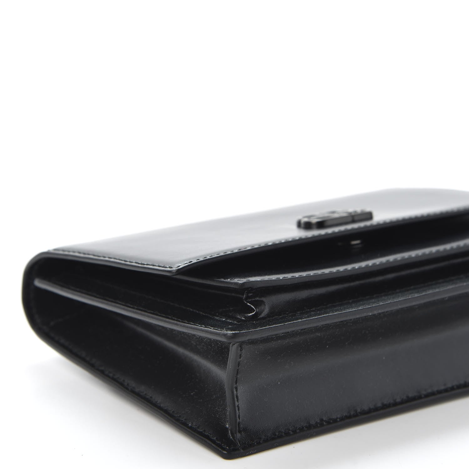 Balenciaga Shiny Box Calfskin Monochrome XS Sharp Belt Bag Black 5 of 8
