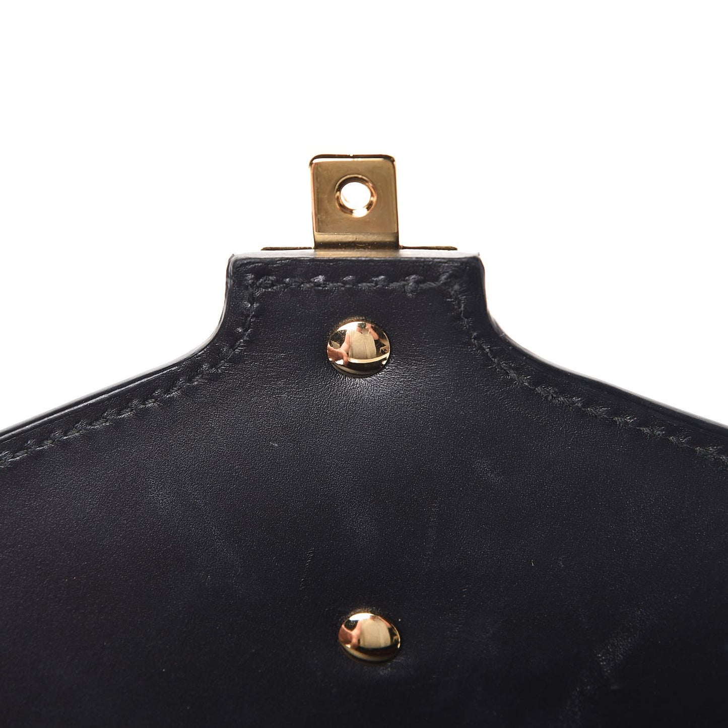 Calfskin Animal Studs Mini Sylvie Top Handle Bag Black