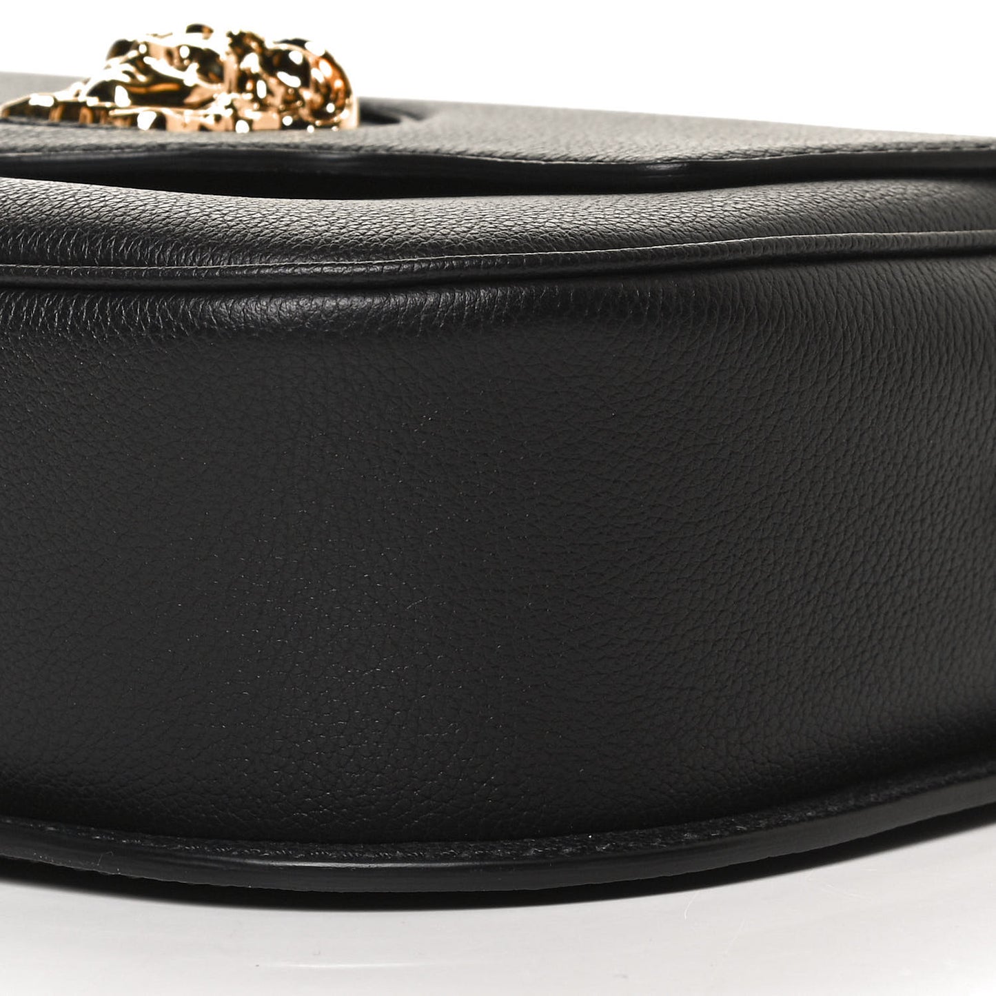 Calfskin Medusa Crossbody Bag Black