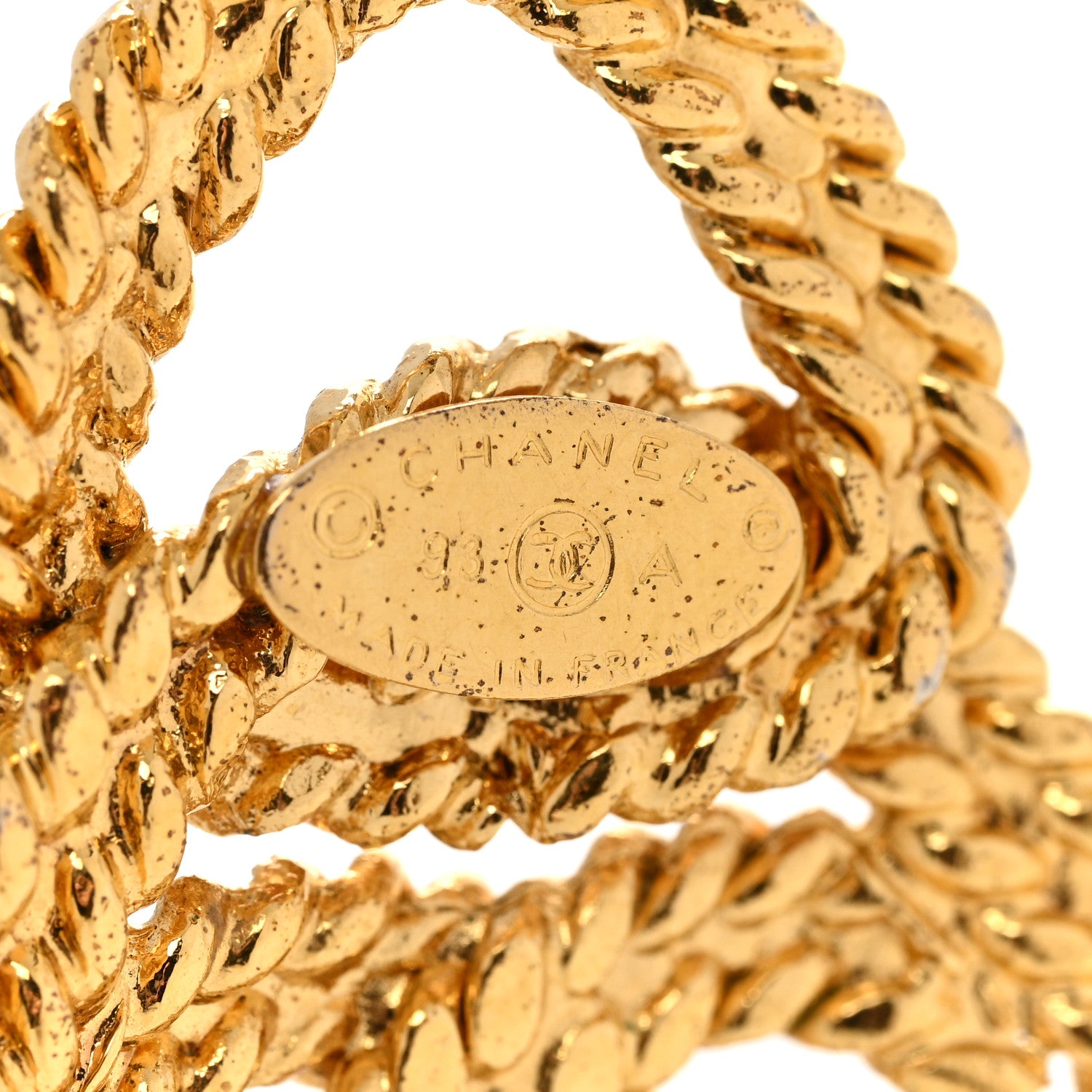 Chanel CC Chain Pendant Necklace Gold 6 of 7