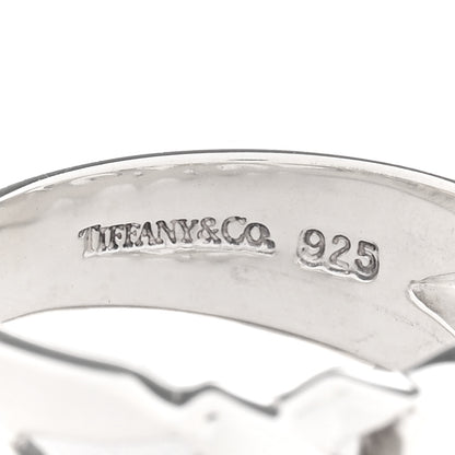 Tiffany Sterling Silver Paloma Picasso Loving Hearts Ring 52 6 4 of 5