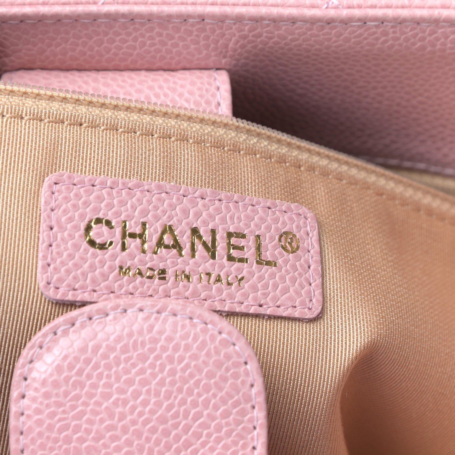 Caviar Quilted Petit Shopping Tote PST Pink