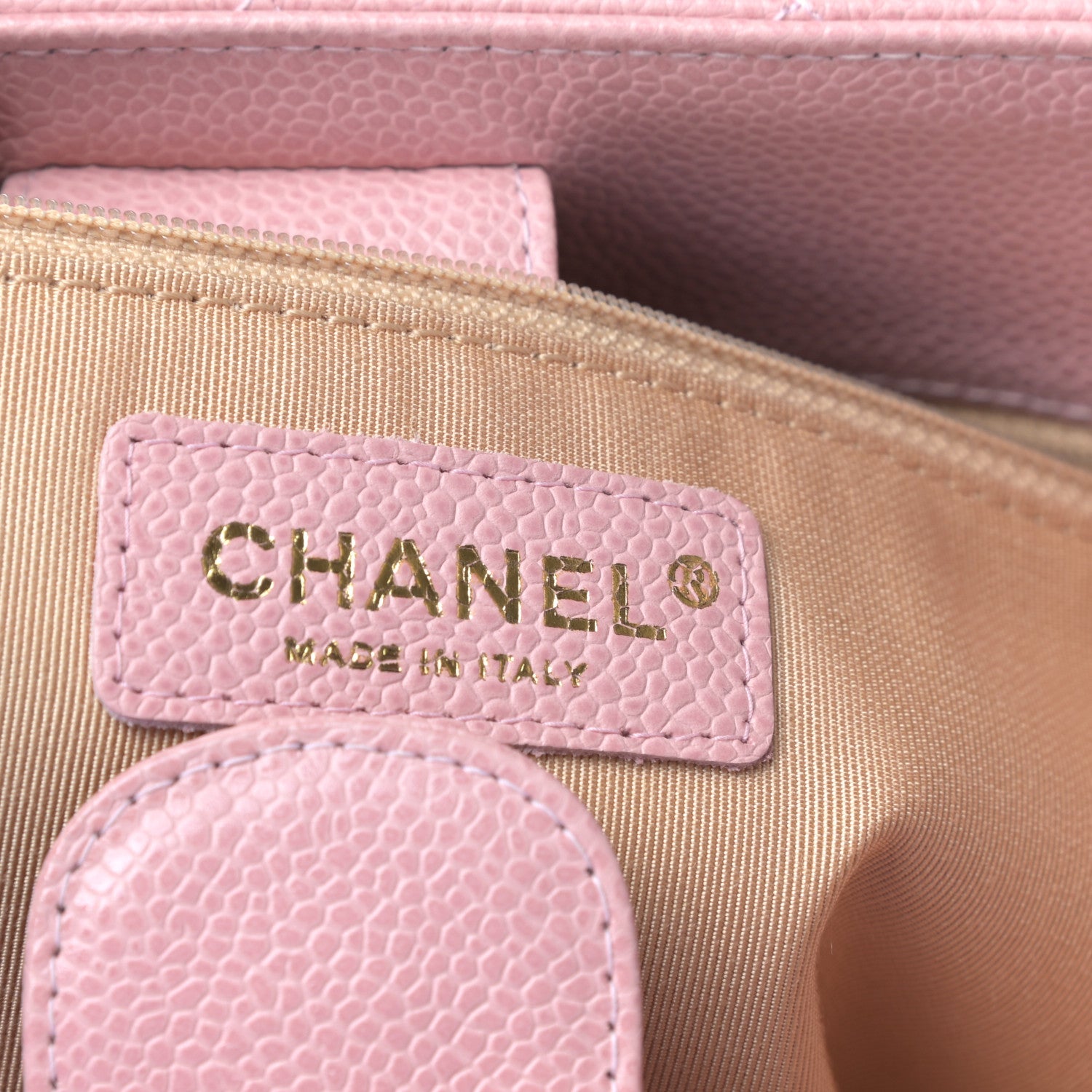Chanel Caviar Quilted Petit Shopping Tote PST Pink 6 of 8