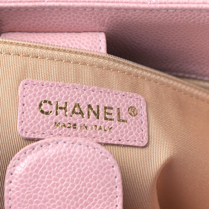 Chanel Caviar Quilted Petit Shopping Tote PST Pink 6 of 8