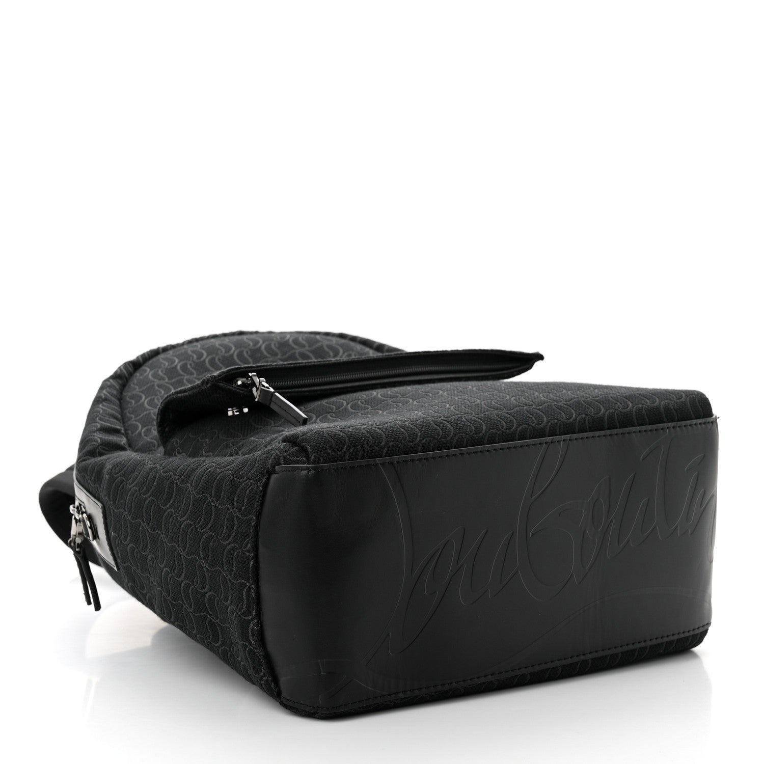 Christian Louboutin CHRISTIAN LOUBOUTIN Monogram Print Backpack Black 4 of 10