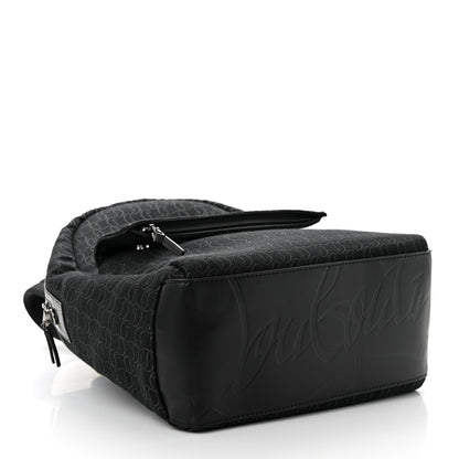 Christian Louboutin CHRISTIAN LOUBOUTIN Monogram Print Backpack Black 4 of 10