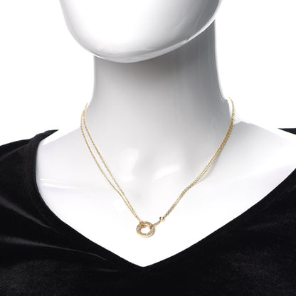 Cartier 18K Yellow Gold 2 Diamond LOVE Necklace 2 of 5