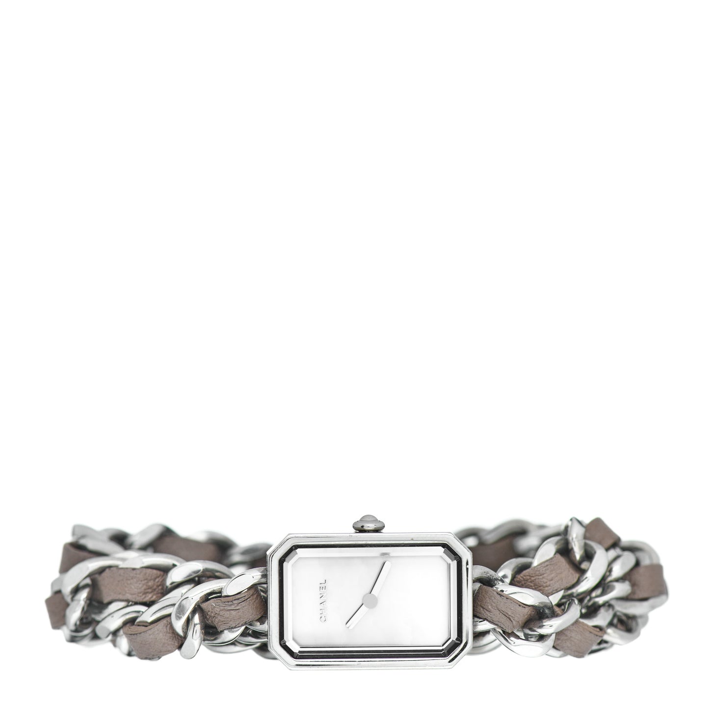 Stainless Steel Lambskin 16mm Premiere Rock Triple Row Quartz Watch Grey