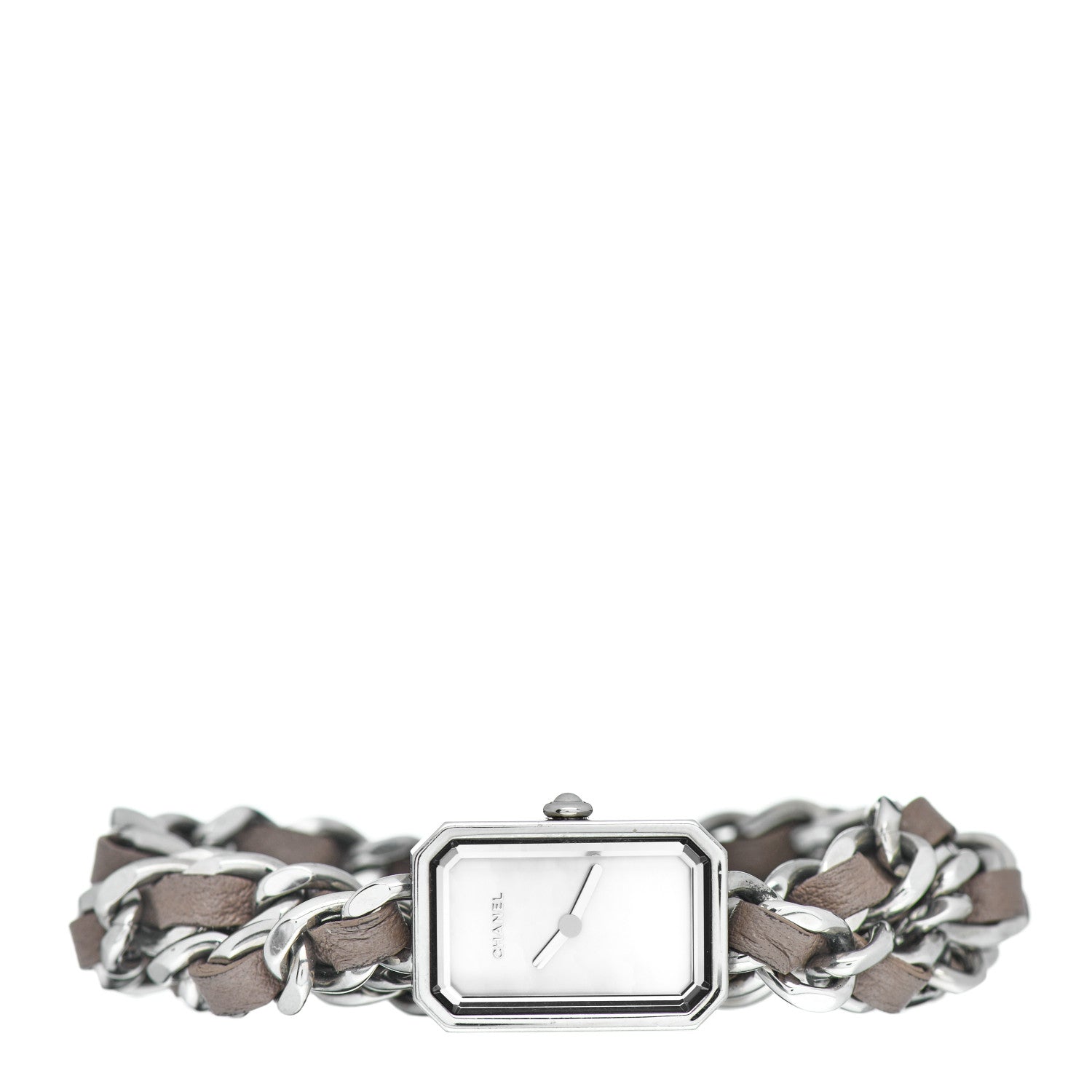 Chanel Stainless Steel Lambskin 16mm Premiere Rock Triple Row Quartz Watch Grey 2 of 4