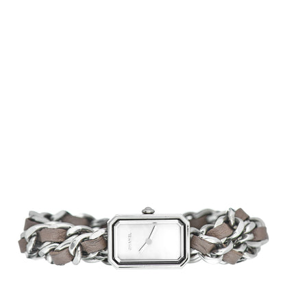 Chanel Stainless Steel Lambskin 16mm Premiere Rock Triple Row Quartz Watch Grey 2 of 4