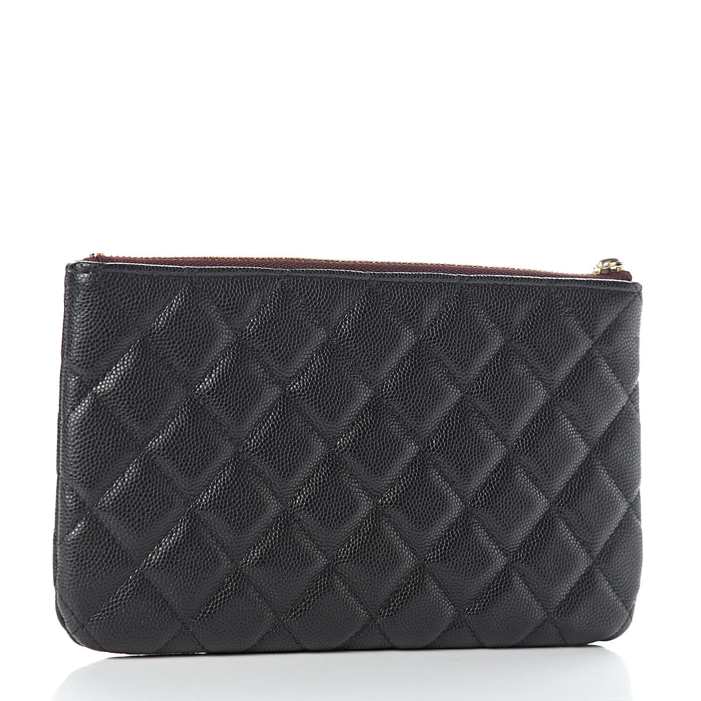 Caviar Quilted Small Pouch Black