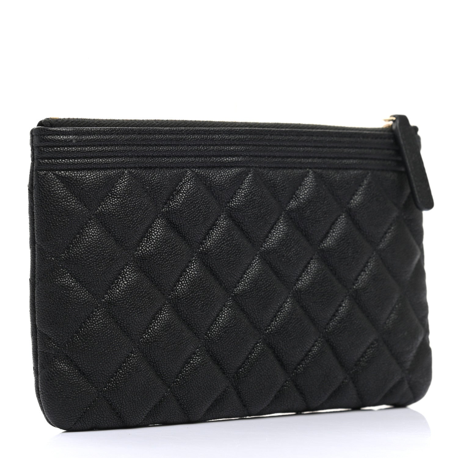 Chanel Caviar Quilted Small Boy Cosmetic Case Black 3 of 7
