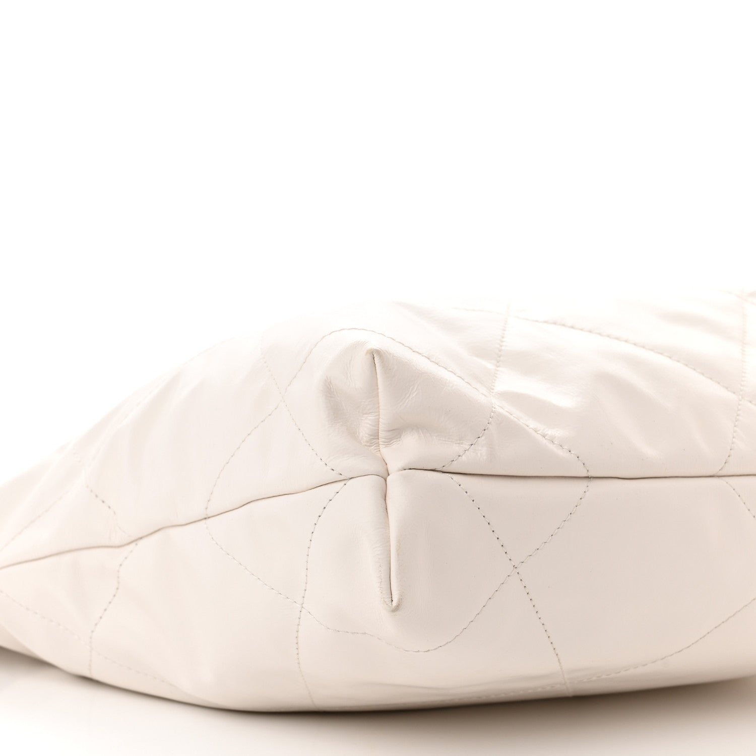 Chanel Shiny Calfskin Quilted Small Chanel 22 White 10 of 12