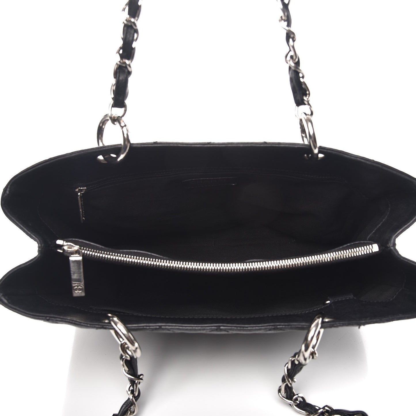 Caviar Quilted Grand Shopping Tote GST Black