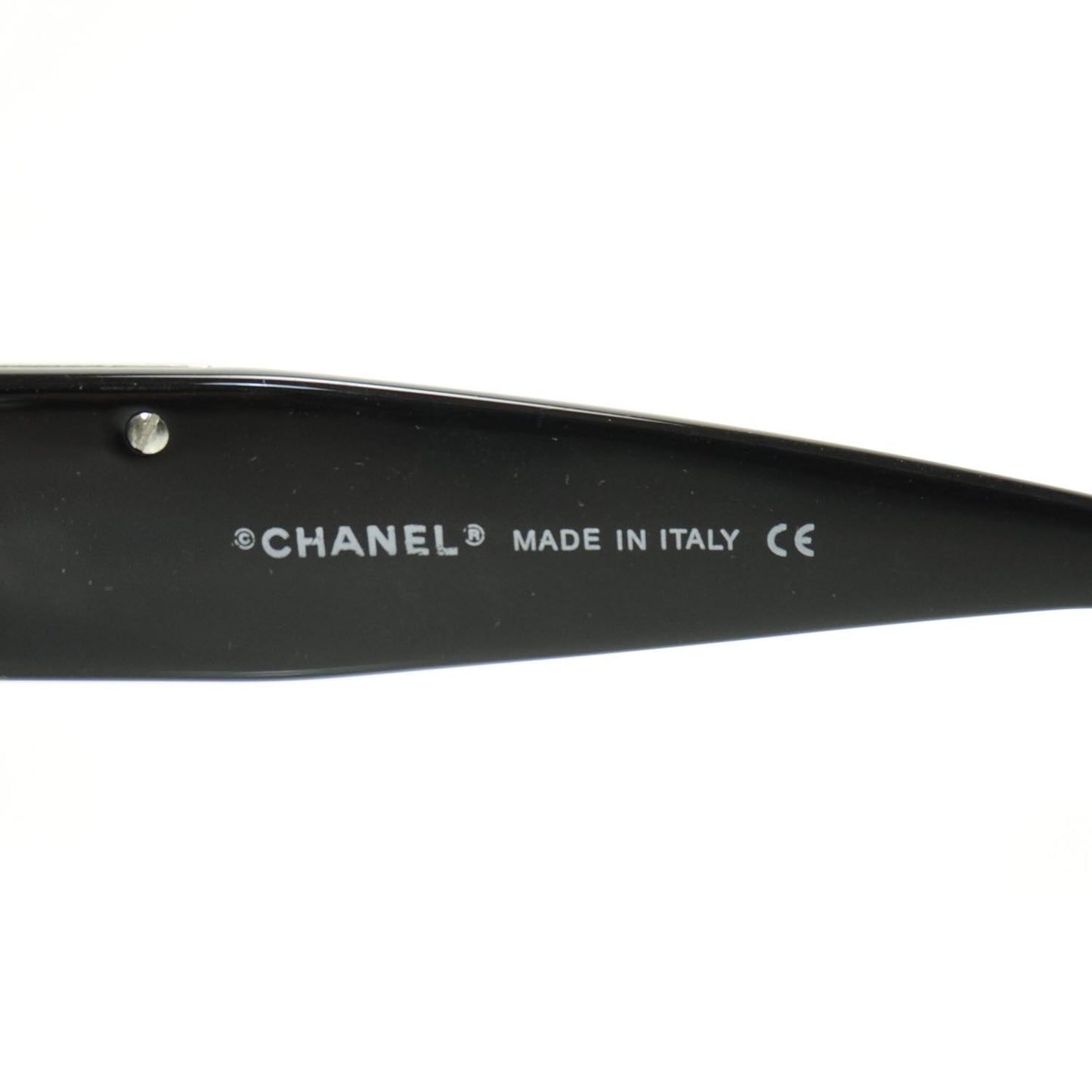 Crystal CC Logo Sunglasses 4095 B Black