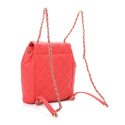 Chanel Caviar Quilted Backpack Red 2 of 8