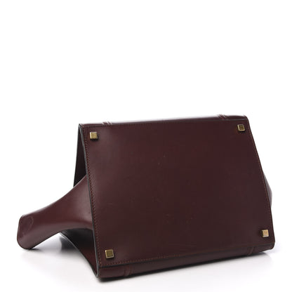 Celine Supple Calfskin Medium Phantom Luggage Burgundy 4 of 11