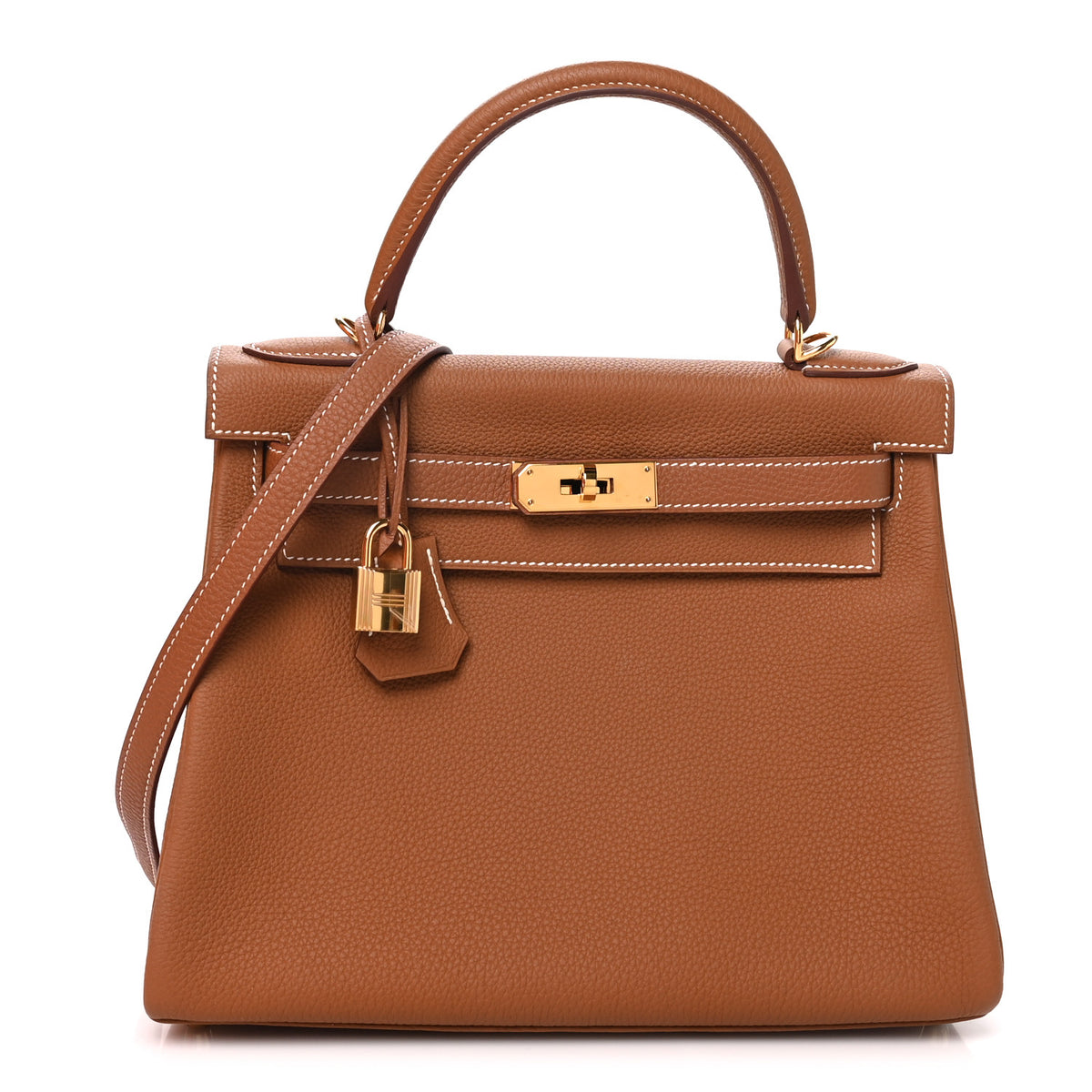 Hermes Togo Kelly Retourne 28 Gold 1 of 11
