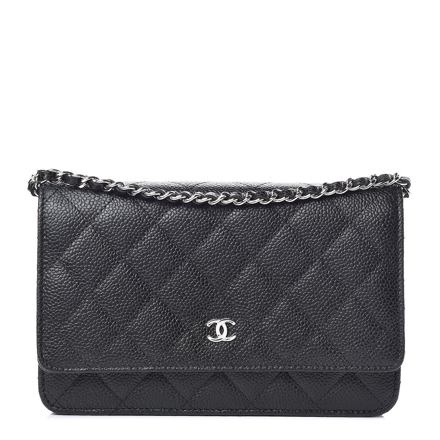 Chanel Caviar Quilted Wallet On Chain WOC Black 1 of 11