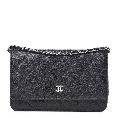 Chanel Caviar Quilted Wallet On Chain WOC Black 1 of 11