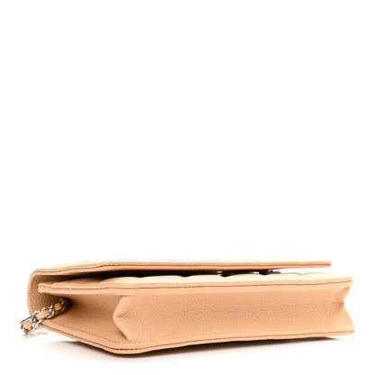 Chanel Caviar Quilted Wallet On Chain WOC Beige 4 of 12