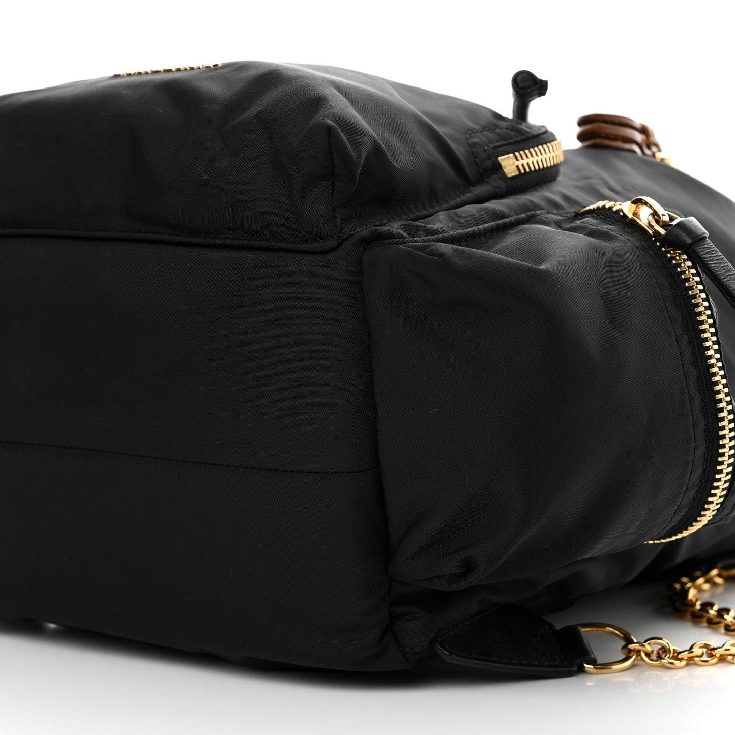 Nylon Medium Rucksack Backpack Black
