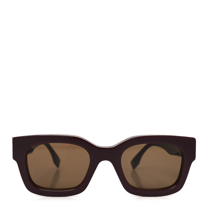 Fendi Acetate Fendi Square Sunglasses FE40119I Burgundy 2 of 7