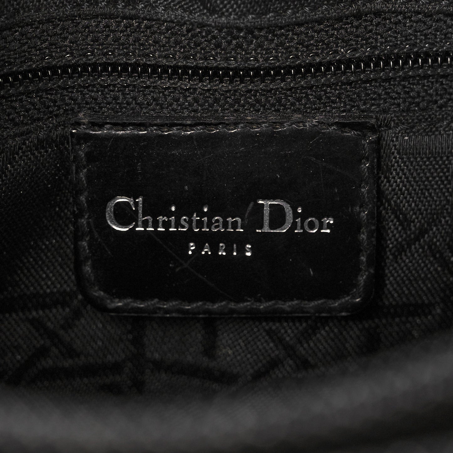 Denim Cannage Medium Lady Dior Black