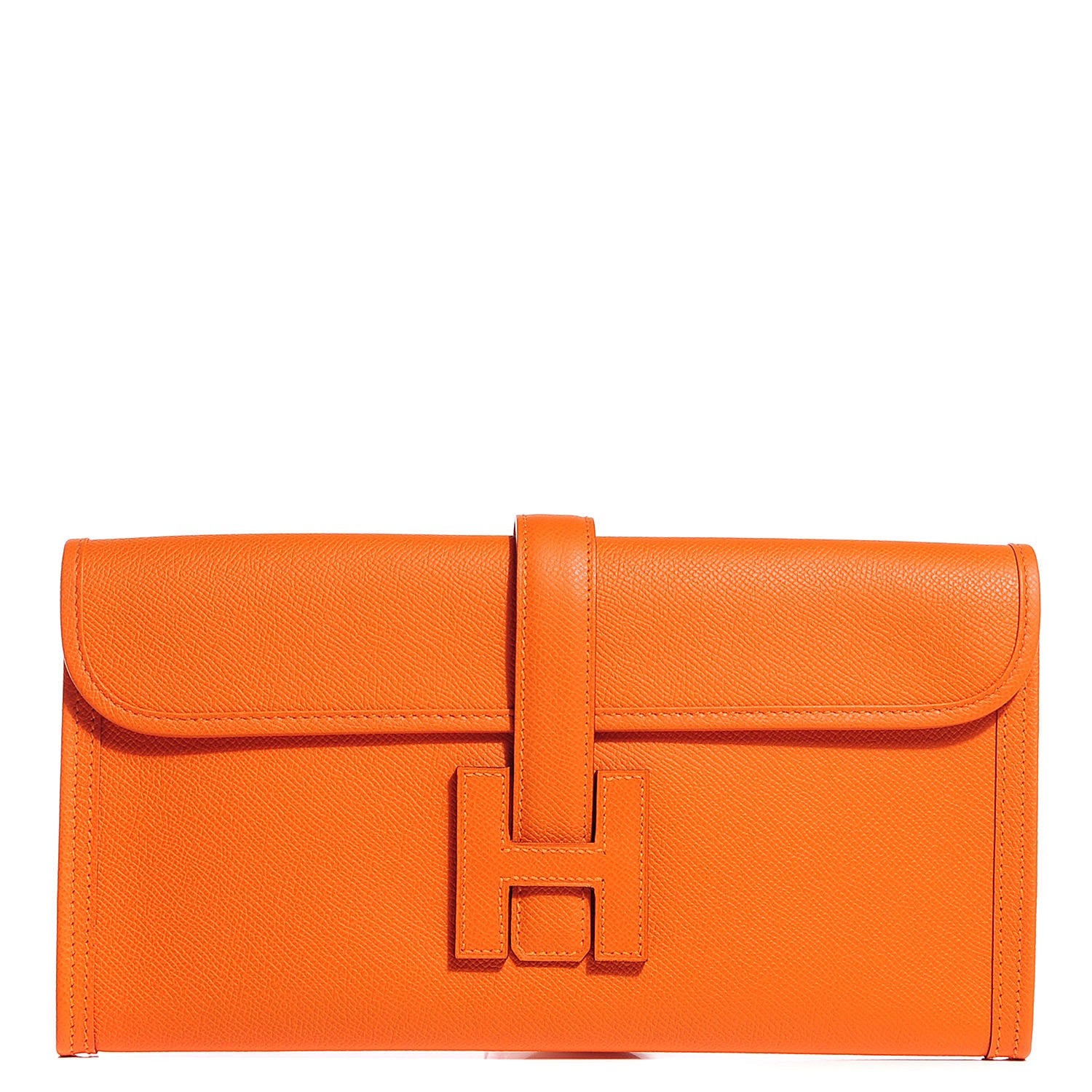 Hermes Epsom Jige Elan 29 Clutch Orange 1 of 8