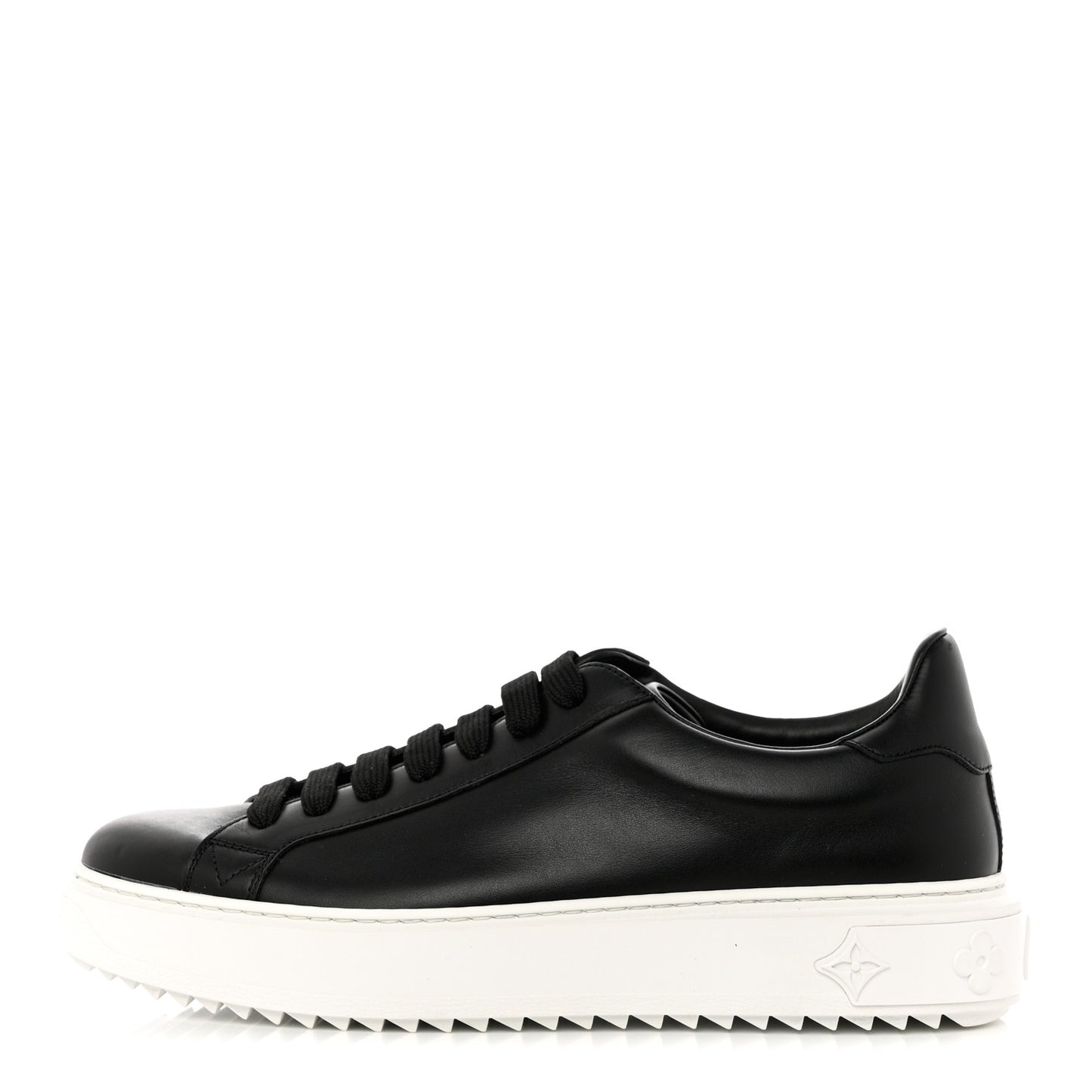 Calfskin Time Out Sneakers 41 Black