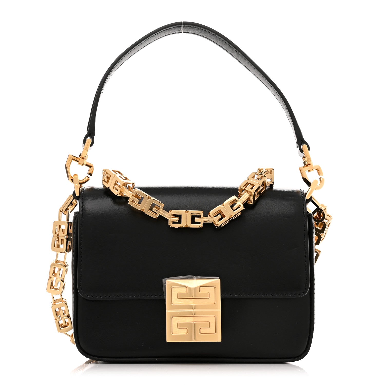 Givenchy Box Calfskin Small 4G Cube Chain Shoulder Bag Black 1 of 12