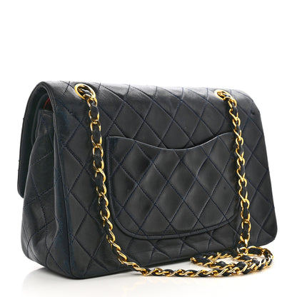 Chanel Lambskin Quilted Small Double Flap Navy 3 of 14