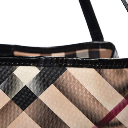 Burberry Nova Check Small Canterbury Tote Black 12 of 20