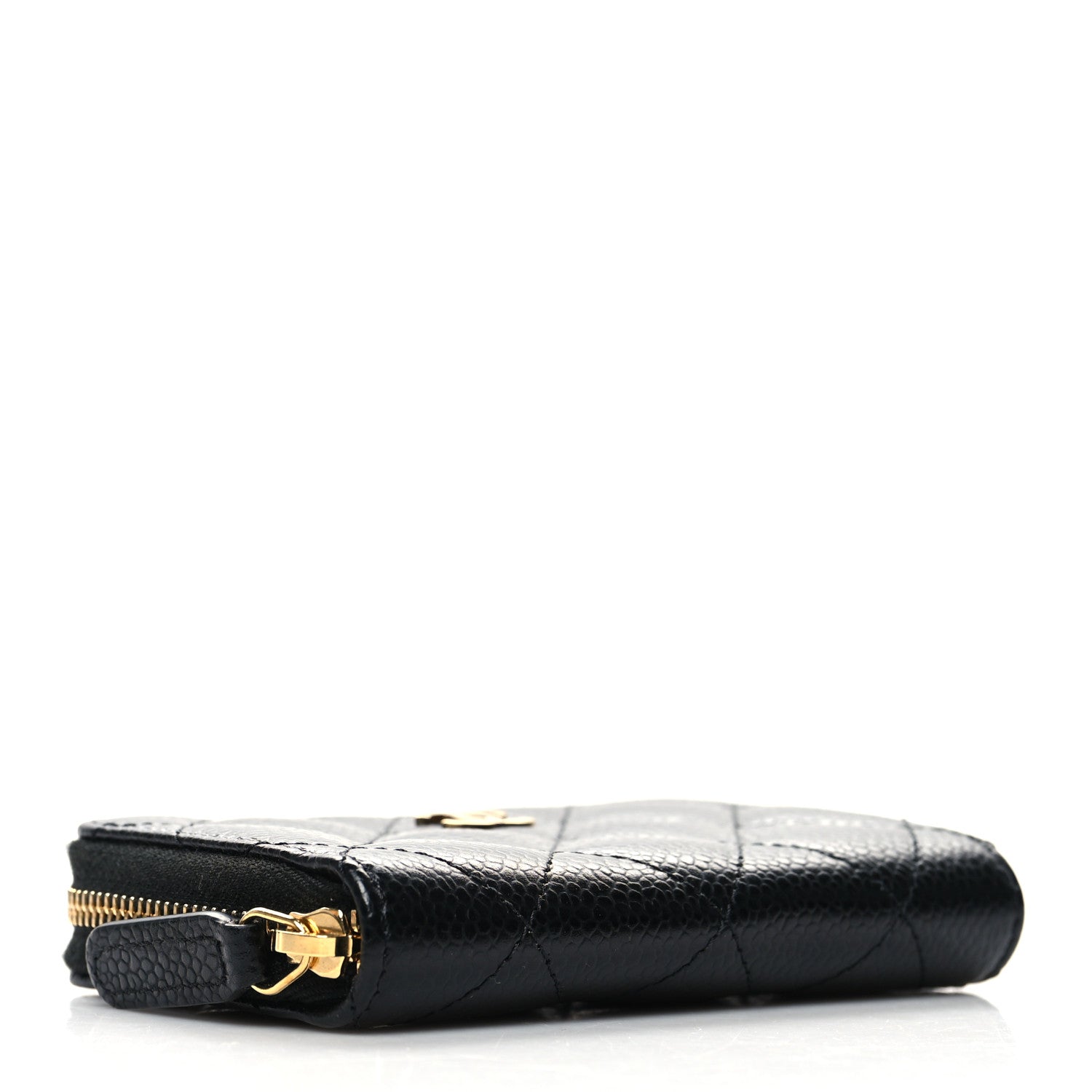 Chanel Caviar Quilted Zip Coin Purse Black 4 of 8