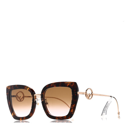 Fendi Acetate Metal F is Fendi FF Square Cat Eye Sunglasses FF 0424/F/S Havana 1 of 7