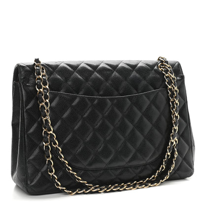 Chanel Caviar Quilted Maxi Double Flap Black 3 of 9