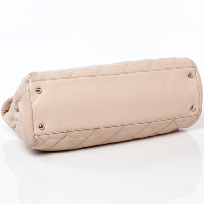 Chanel Quilted Lambskin Large Hidden Chain Flap Bag Beige 5 of 10