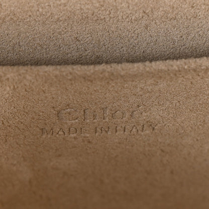 Chloe Calfskin Suede Small Nile Bracelet Bag Off White 6 of 10